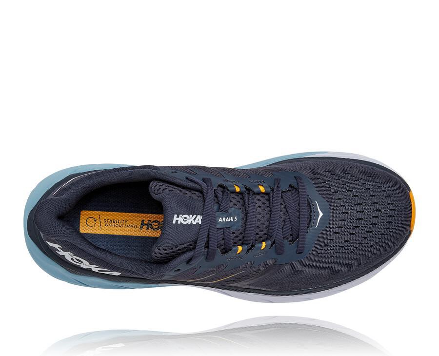 Tenis Hoka One One Hombre Azul Marino - Arahi 5 - VCXU29357